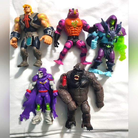 mattel monster jam king kong Toys 5pc Lot Of 56 Toy Action Figures